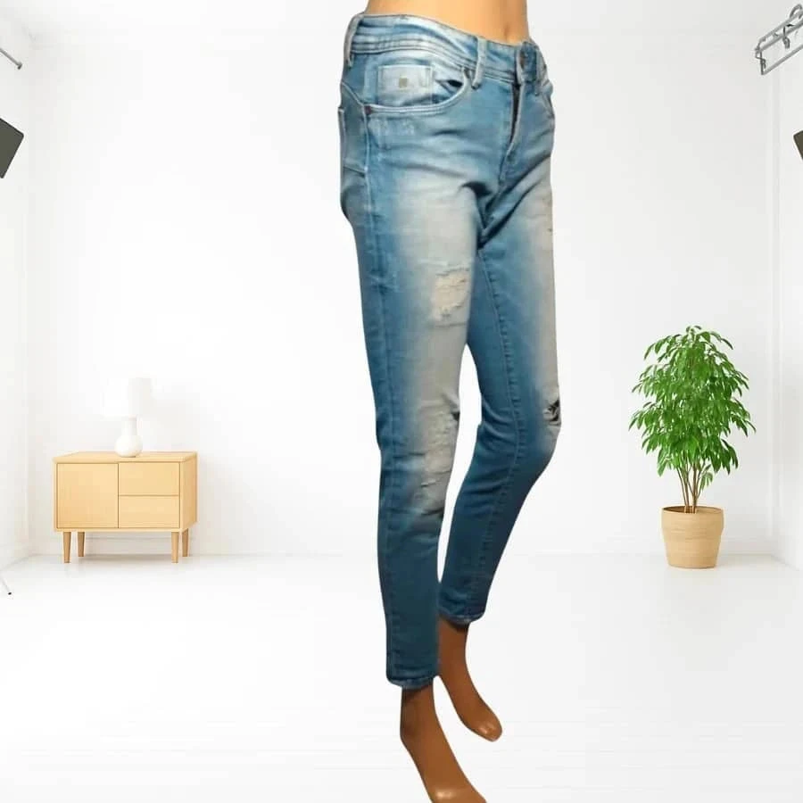 Kaporal skinny fit destroyed jeans - low waist - stretch – photo 7